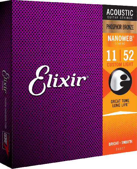 Elixir 11-52 Acoustic Custom Light Phosphor Bronze Nanoweb