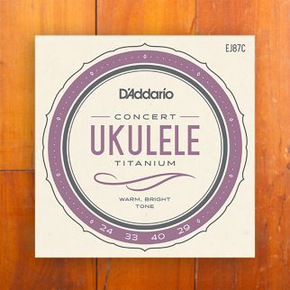 D'Addario EJ87C Titanium Ukulele Strings, Concert