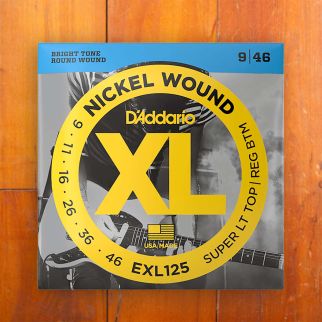 D'Addario EXL125 09-46 Super Light Top/Regular Bottom