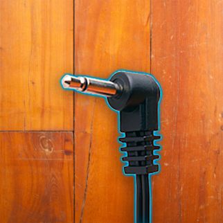 Cioks Flex Type 5 Black - 5015 Jack Plug 15cm