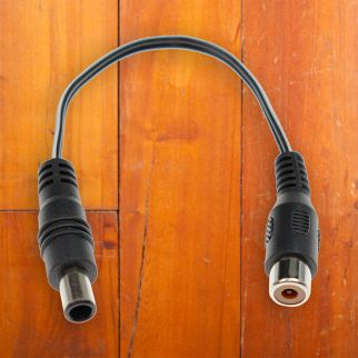 Cioks DC Link Adapter Black - L0110 EIAJ to RCA 10cm