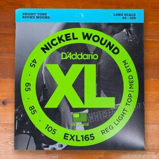 D'Addario 45-105 EXL165 Regular Light/Medium Bottom