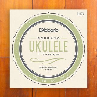 D'Addario EJ87S Titanium Ukulele Strings, Soprano