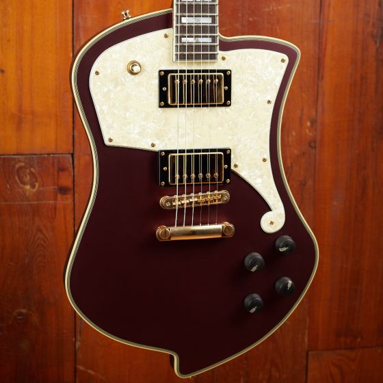 D'Angelico Deluxe Ludlow LE Matte Wine B-Stock