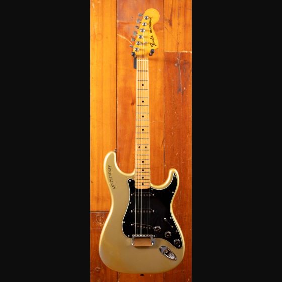 ギター Fender USA Stratocaster Anniversary 1979 1979 Fender Anniversary Stratocaster Silver - Normans Rare