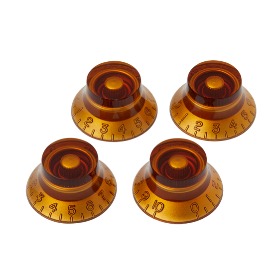 Gibson Top Hat Knobs - Vintage Amber 4-pack
