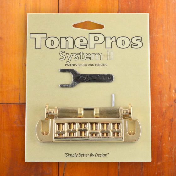 AVT2P-G PRS Bridge with SPR2-G Lock Studs Gold