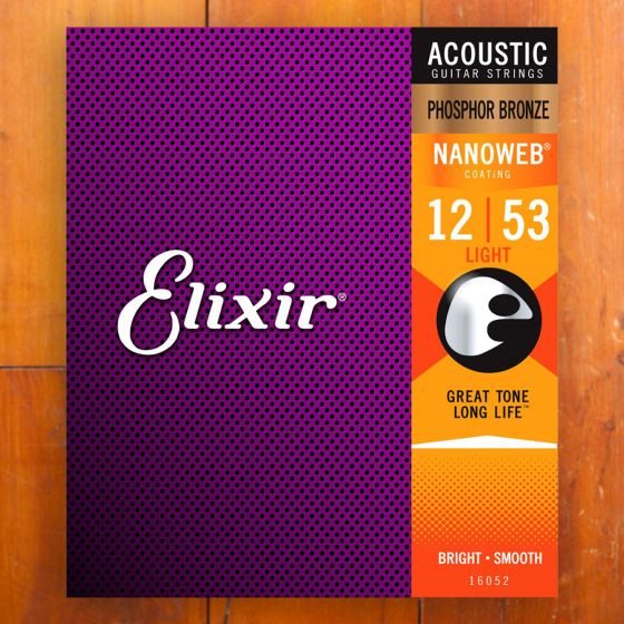 Elixir 12-53 Acoustic Light Phosphor Bronze Nanoweb