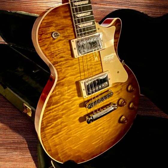 Heritage H-150 Dirty Lemon Burst Standard Premium Flametop