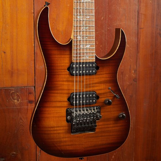 傑作　個人製作　7弦guitar 売切中】【7弦】マホガニー×ローズ指板 裏通しチューンオー