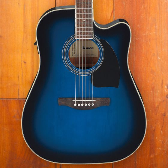Ibanez PF15ECE Transparent Blue Sunburst High Gloss