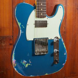 Fender CS Telecaster 60's Heavy-Relic lpb over blue flower