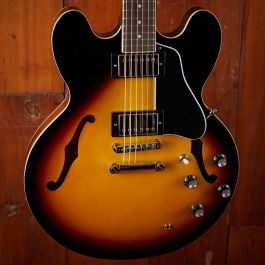 ギター Epiphone ES-335 LH (Vinrage Sunburst) Epiphone ES-335 Semi-Hollow Electric Guitar Vintage Sunburst