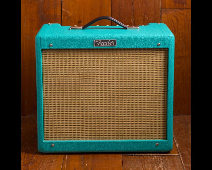 Fender blues junior seafoam green top