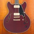 D'Angelico, Deluxe DC, Satin Trans Wine, P90s