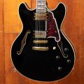 D'Angelico Excel DC Stopbar Solid Black