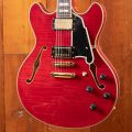 D'Angelico Excel DC Stopbar Trans Cherry