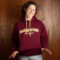 Max Guitar Varsity Hoodie, Bordeaux, Size XL
