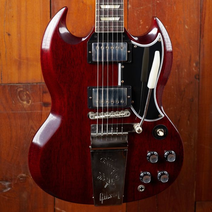 Gibson CS 1964 SG Standard Reissue w/ Maestro, Cherry Red, Murphy Lab Ultra  Light Aged