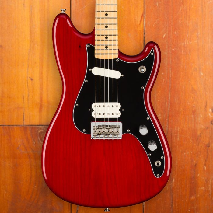 Fender Duo Sonic HS Maple Neck Crimson Red Transparant