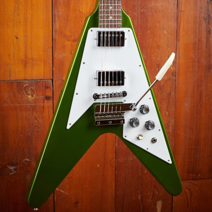 Gibson CS M2M 1967 Mahogany Flying V w/ Maestro VOS Verdoro Green