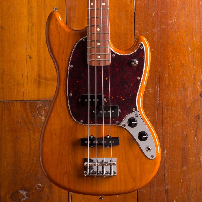 Fender Player Mustang Bass PJ, Pao Ferro, Aged Natural