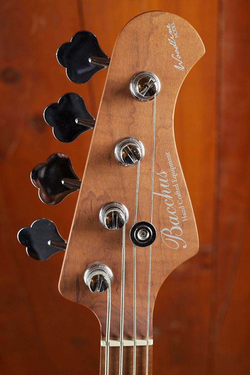Bacchus Woodline WL-4 Bass Guitar Metallic Green – Bass Guitar