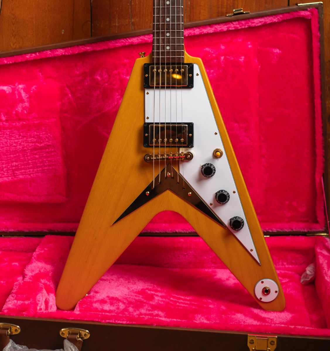 Epiphone Flying V Korina – Elektrische Gitaar | Max Guitar