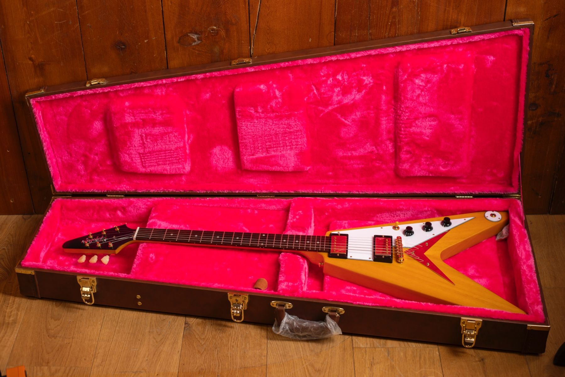 Epiphone Flying V Korina – Elektrische Gitaar | Max Guitar