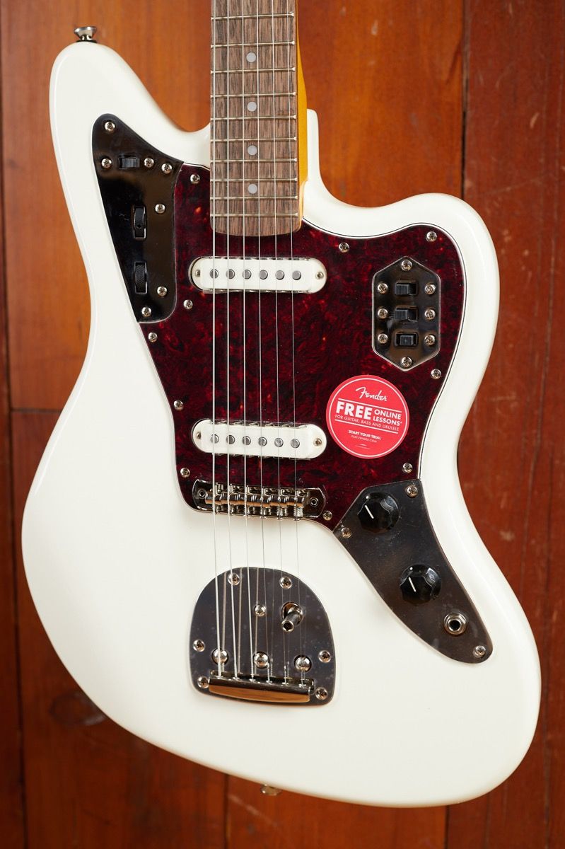 Squier FSR Classic Vibe 60s Jaguar Olympic White – Max Guitar