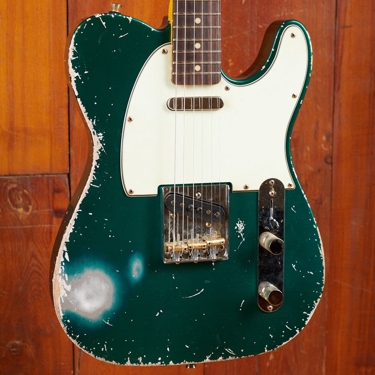 Maxwell The Plank - Heavy Aged Forest Green – Electric Guitar