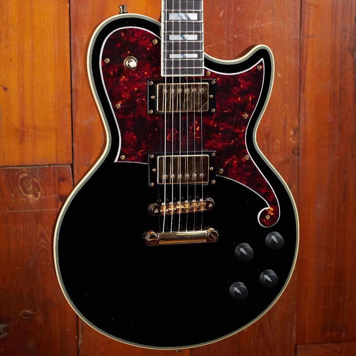 D'Angelico Deluxe Atlantic Solid Black – Max Guitar
