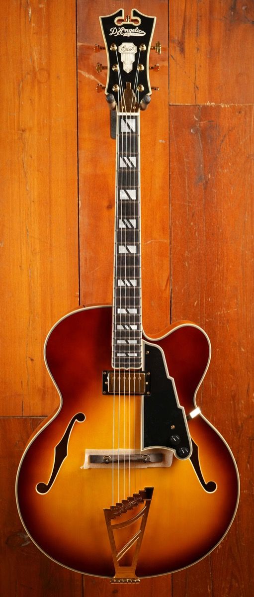D'Angelico Excel EXL-1 Iced Tea Burst D'Angelico Excel EXL-1 Hollowbody Electric Guitar Dark Iced