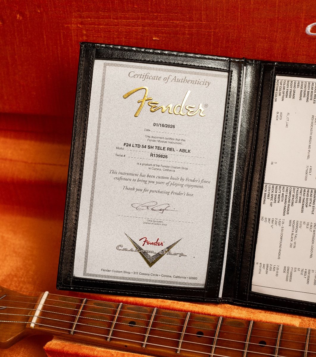 Fender CS #88 Limited Edition '54 Telecaster SH Relic MN,