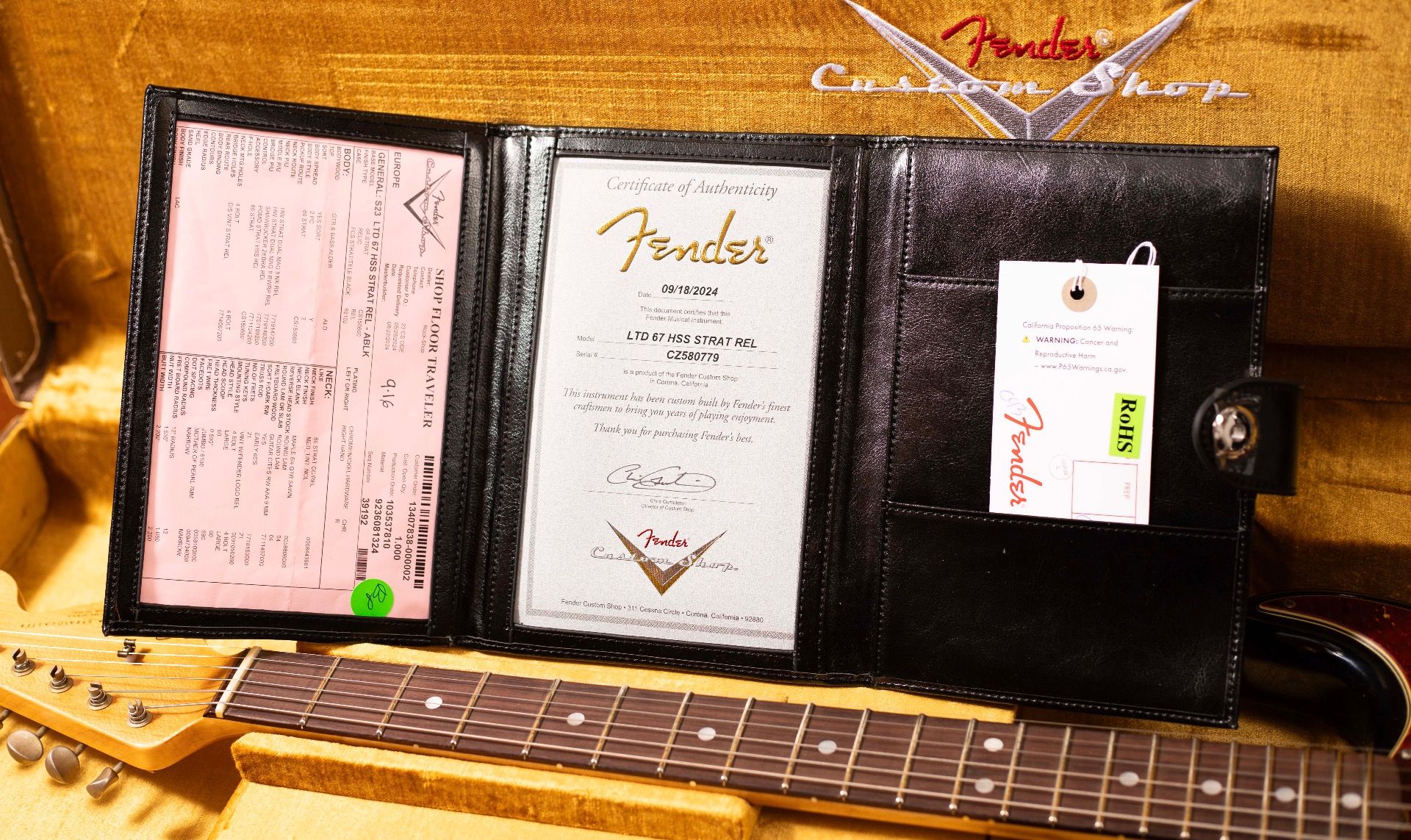 Fender CS #146 Limited Edition '67 HSS Stratocaster Relic RW, Aged