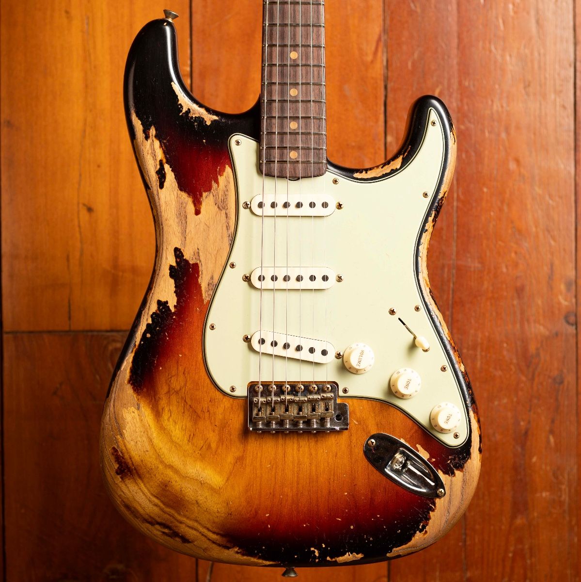 ギター #26 STtype All lacquer multi layer relic Fender CS 1963 Stratocaster Super Heavy Relic - Super Faded Aged 3