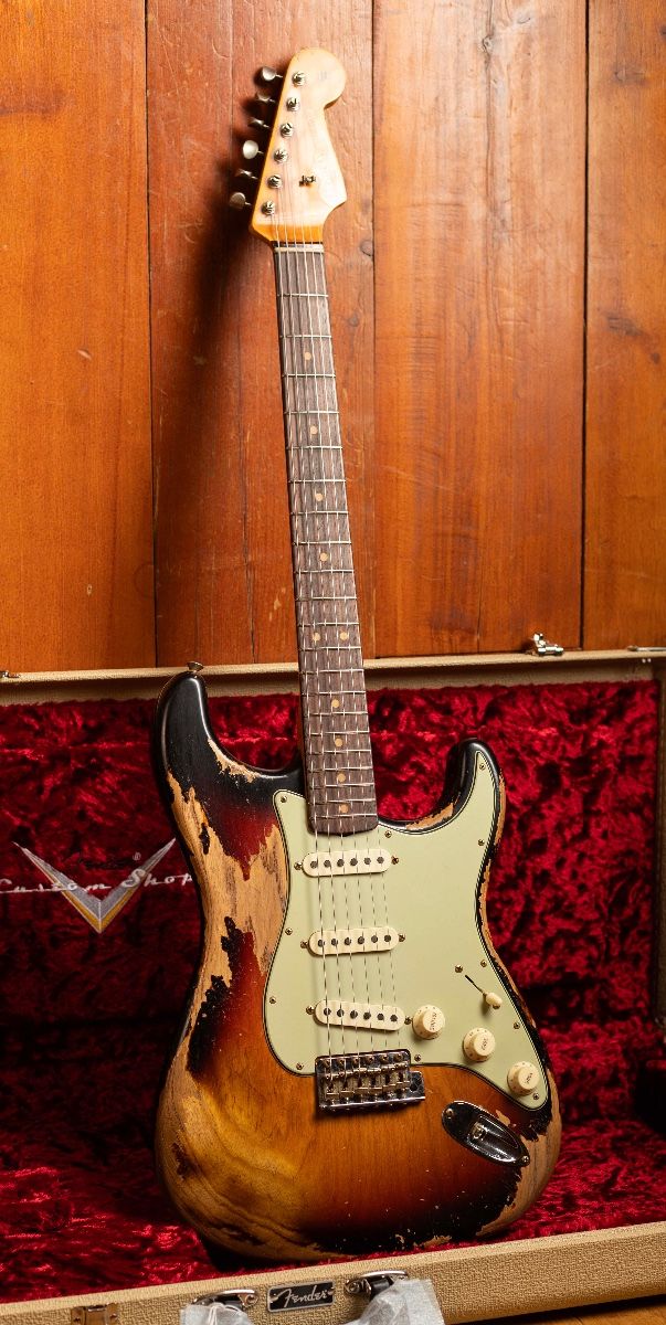 Fender CS 1963 Stratocaster Super Heavy Relic - Super Faded Aged 3