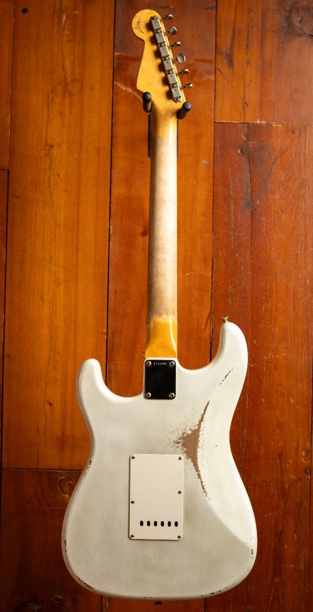 Fender CS 1959 Stratocaster Relic Olympic White - Masterbuilt Andy