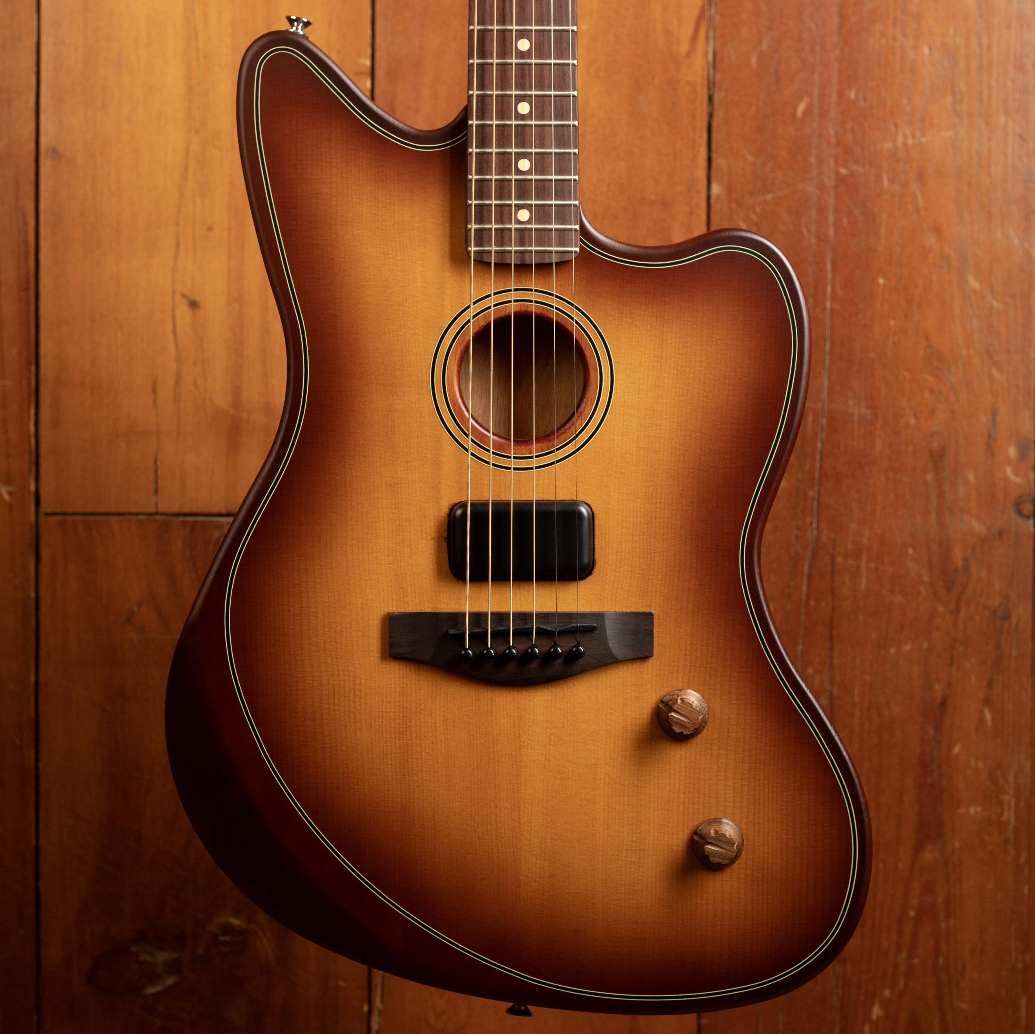 Fender Acoustasonic Standard Jazzmaster Honey Burst – Acoustic