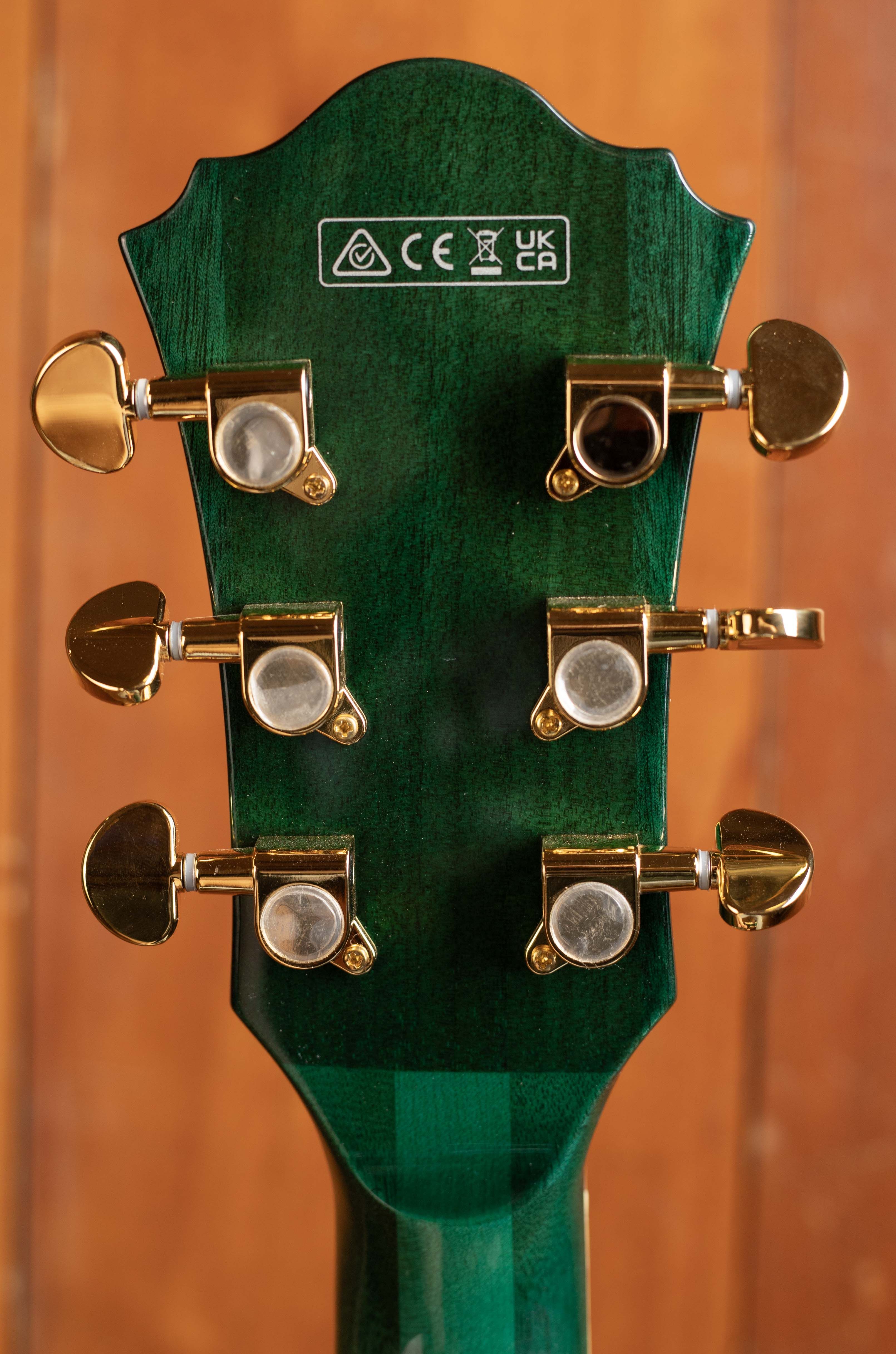 Ibanez AS93FM Transparent Moss Green – Electric Guitar | Max Guitar