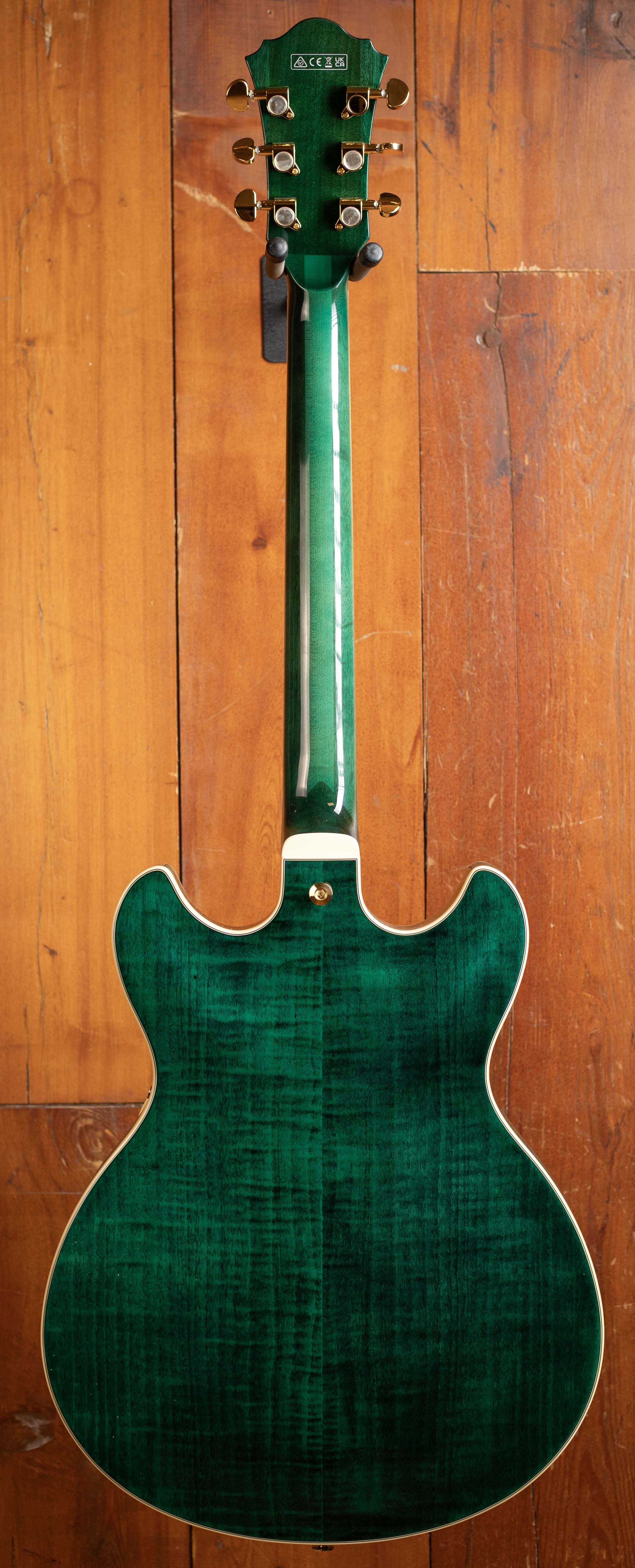 Ibanez AS93FM Transparent Moss Green – Electric Guitar | Max Guitar