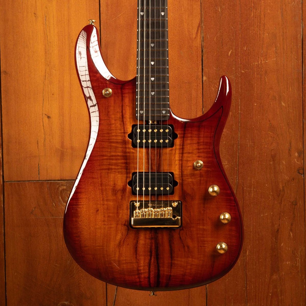 ギター Music Man John Petrucci JP7 KOA BFR Ernie Ball Music Man John Petrucci BFR KOA Island burst – Electric