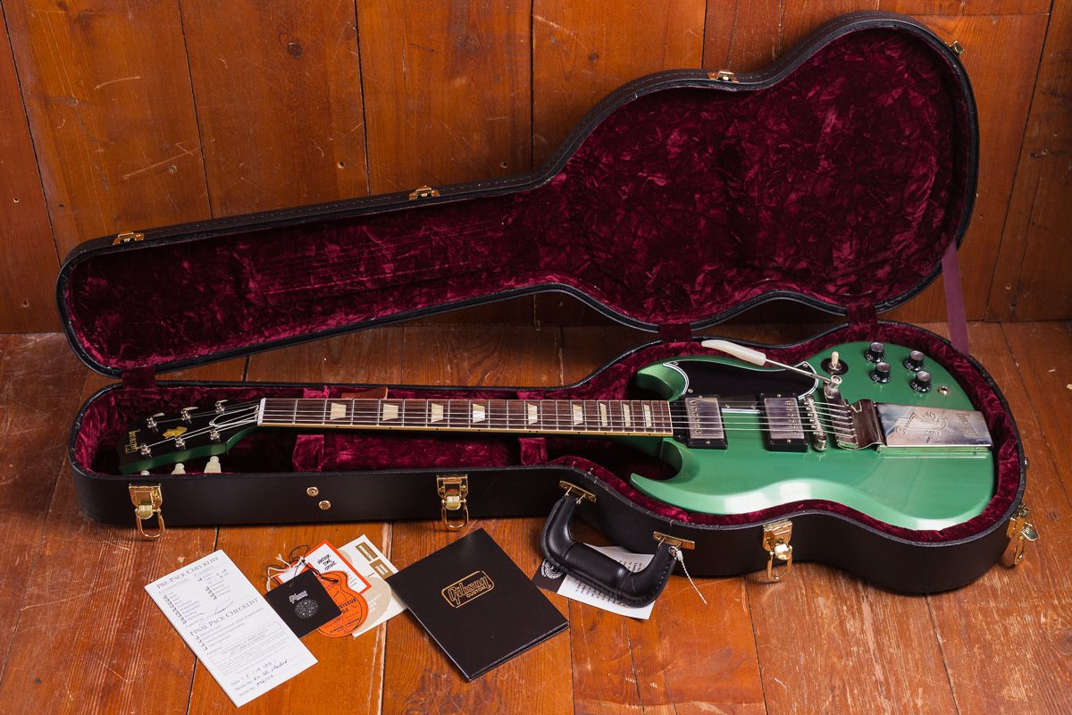 Gibson CS 1964 SG Standard Reissue, Inverness Green – Ele