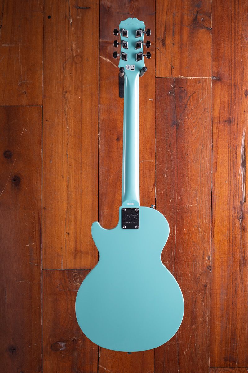 ギター Epiphone Les Paul SL Turquoise Epiphone Les Paul Melody Maker E1 Electric Guitar Turquoise