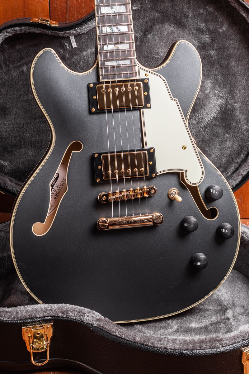 D'Angelico Deluxe Mini DC Limited Edition, Matte Charcoal