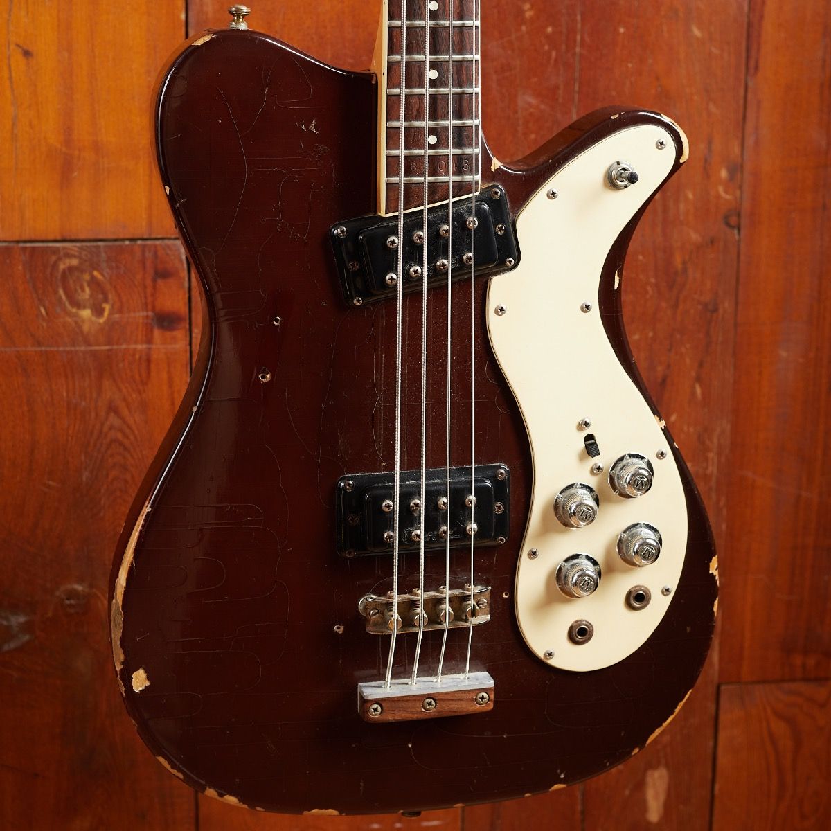 1971 Mosrite 350 Stereo Bass Burgundy – Electric Guitar |