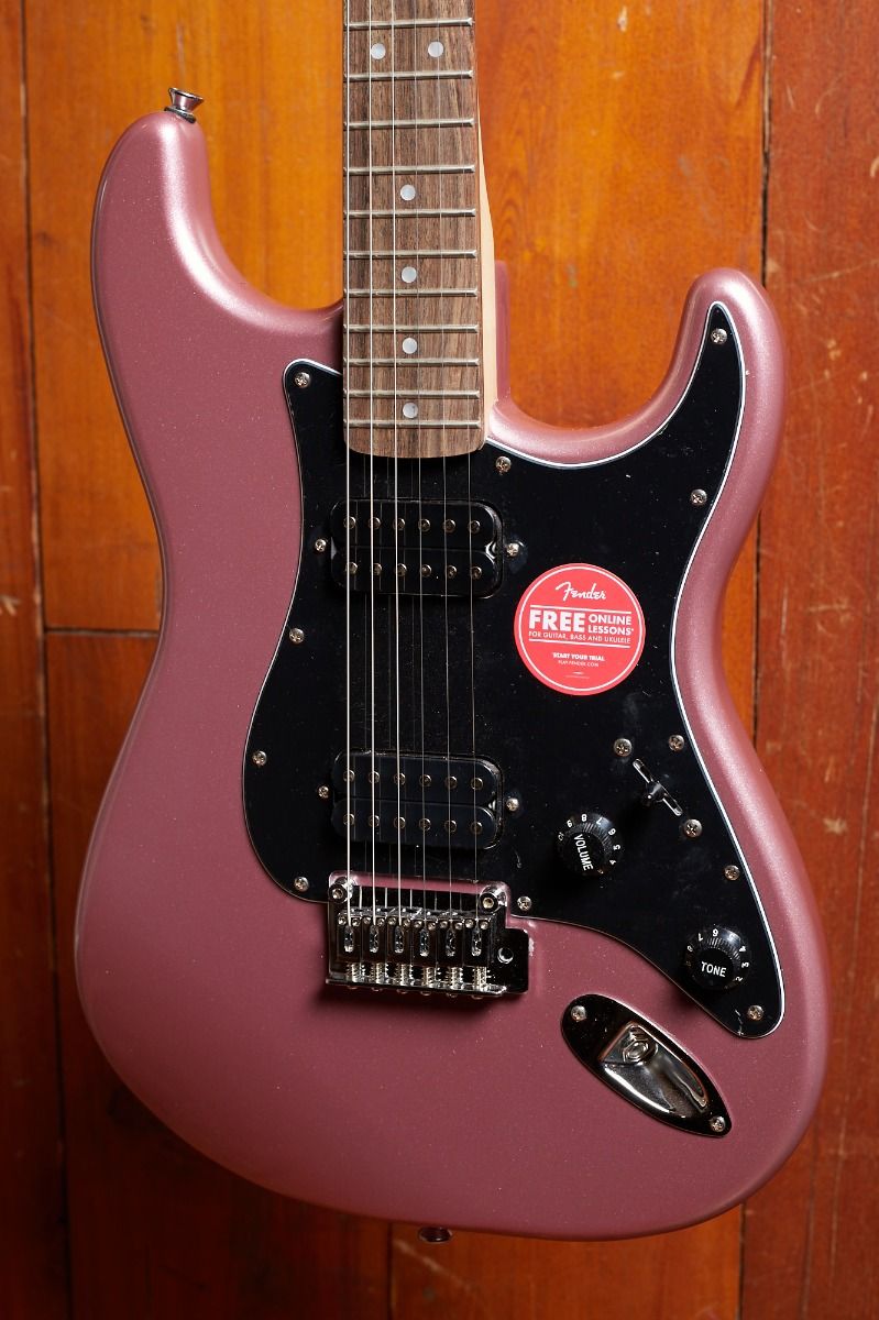 ギター Squier Stratocaster HH Burgundy Mist Squier Affinity Series Stratocaster HH - Burgundy Mist