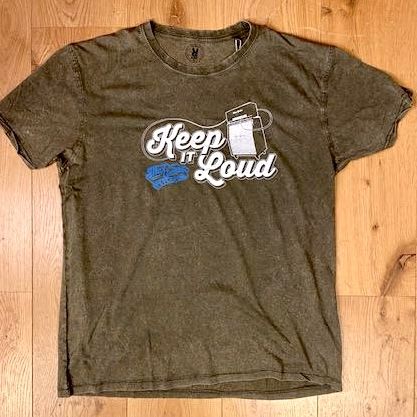 Max Guitar "Keep It Loud" Shirt, Olive, M