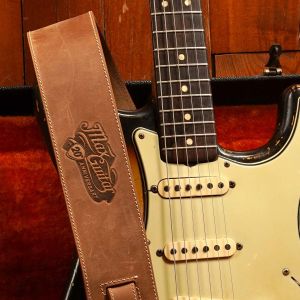 Max Guitar Fatstrap 20th Anniversary Tan Greased Leather Strap