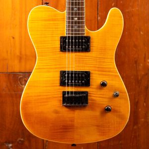 Fender Custom Telecaster Flame Maple Top HH Amber